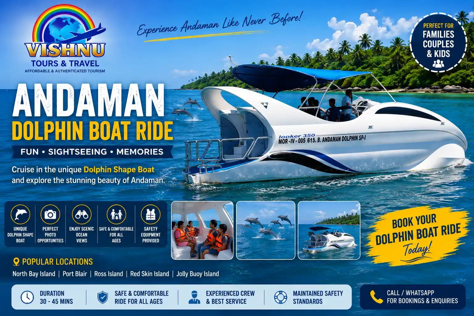 Andaman Dolphin Glass Bottom Boat Ride Activity